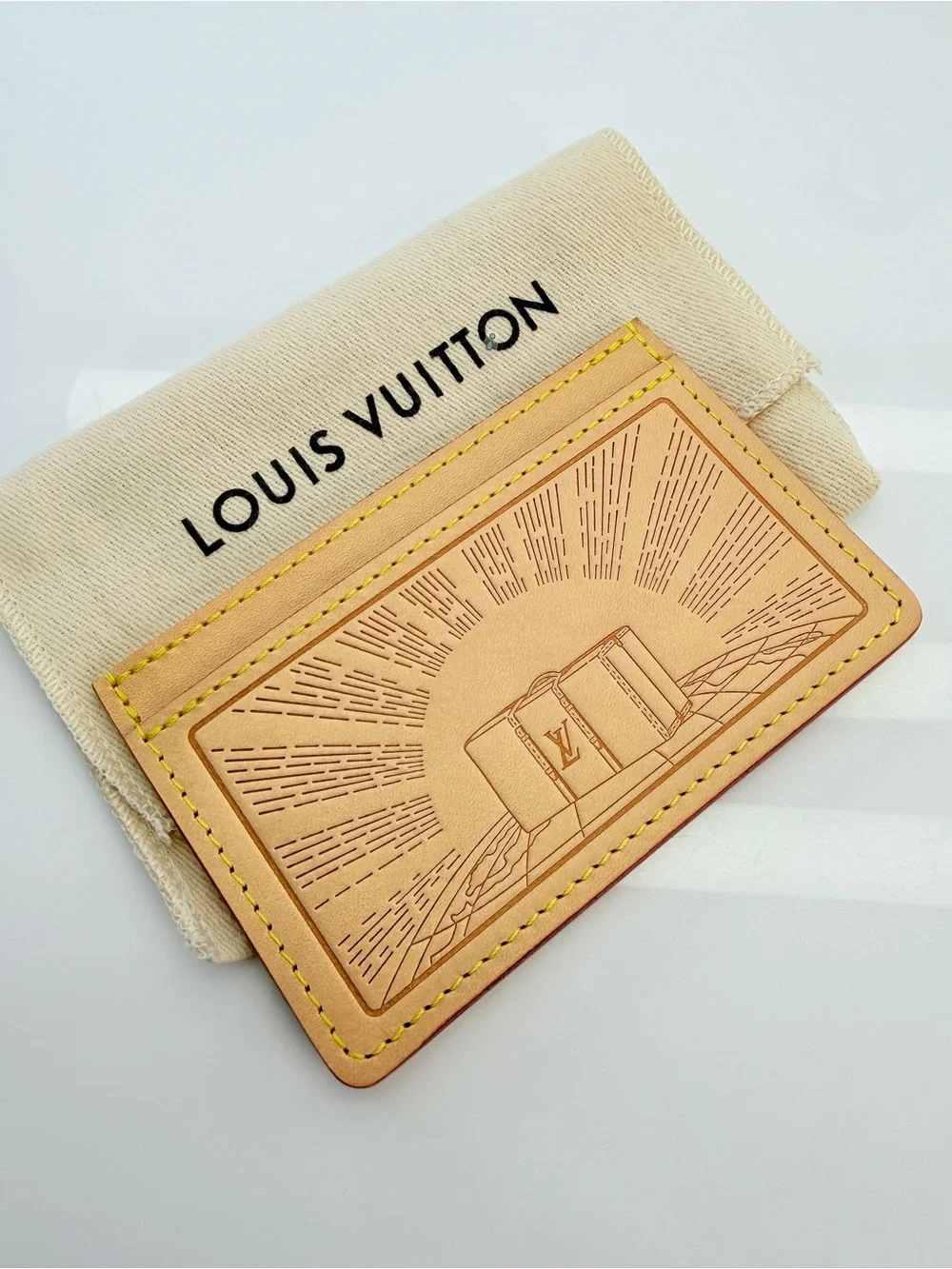 Louis Vuitton Rare Vachetta Voyages Card Holder